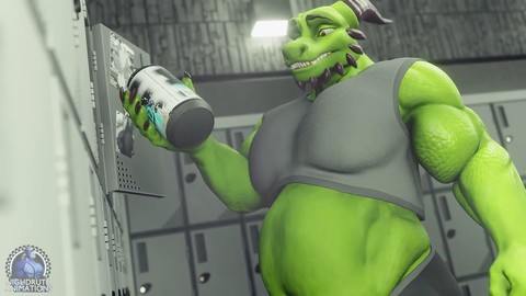 男同肌肉, 生长, 动画 HD Gay movie